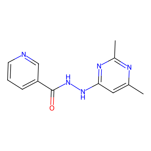 N'-(2,6-dimethylpyrimidin-4-yl)pyridine-3-carbohydrazide structure