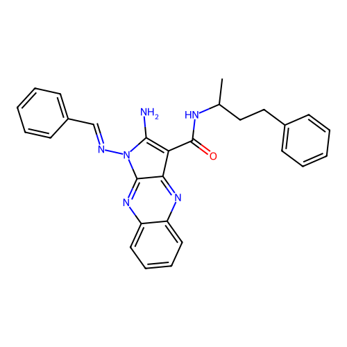 C28H26N6O structure