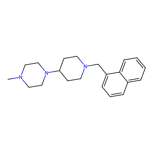1-Methyl-4-[1-(naphthalen-1-ylmethyl)piperidin-4-yl]piperazine structure