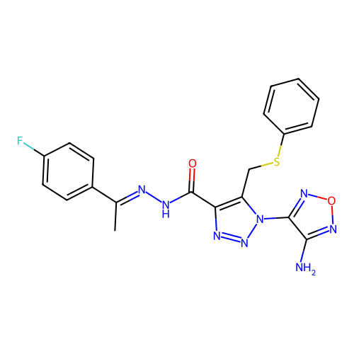 C20H17FN8O2S structure