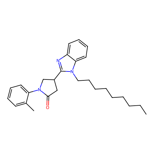 1-(2-Methylphenyl)-4-(1-nonylbenzimidazol-2-yl)pyrrolidin-2-one structure