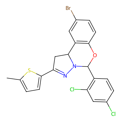 C21H15BrCl2N2OS structure
