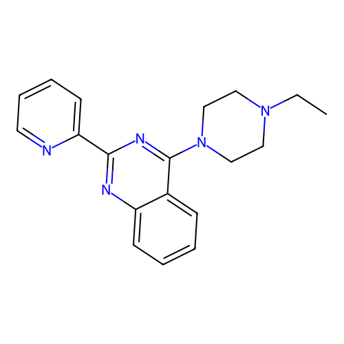 4-(4-Ethylpiperazin-1-yl)-2-(pyridin-2-yl)quinazoline structure