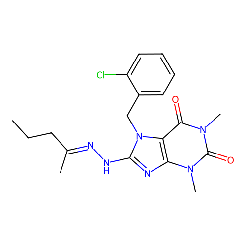 C19H23ClN6O2 structure
