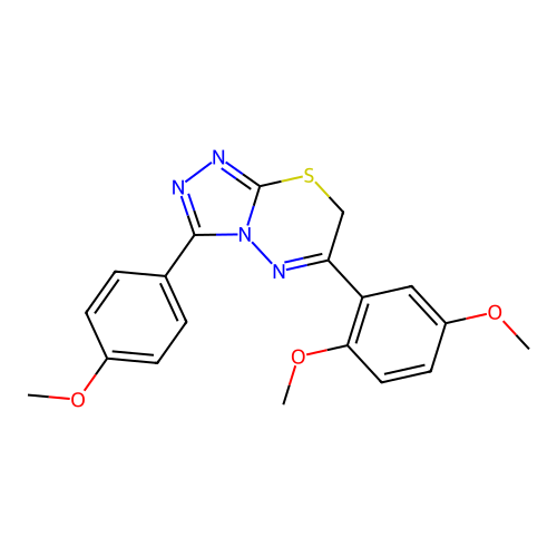 triazolothiadiazine, 10C structure