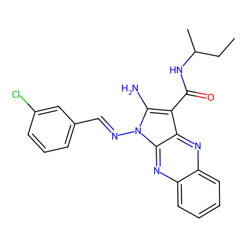 C22H21ClN6O structure