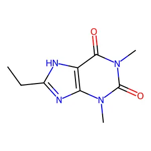 8-Ethyl-3,9-dihydro-1,3-dimethyl-1H-purine-2,6-dione structure