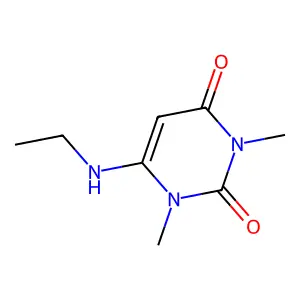 6-Ethylamino-1,3-dimethyl-1H-pyrimidine-2,4-dione structure