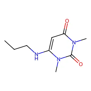 1,3-Dimethyl-6-(propylamino)pyrimidine-2,4-dione structure