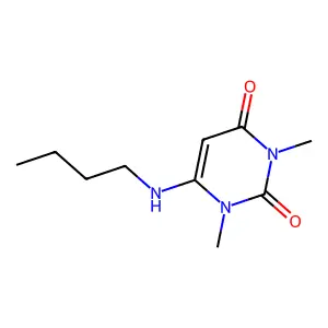 6-(butylamino)-1,3-dimethylpyrimidine-2,4(1H,3H)-dione structure