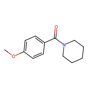 Piperidine, 1-(4-methoxybenzoyl)- structure
