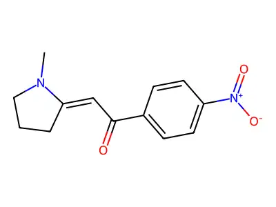 2-(1-Methylpyrrolidin-2-ylidene)-1-(4-nitrophenyl)ethanone structure
