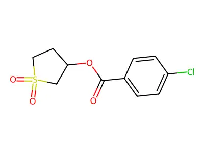 1,1-Dioxothiolan-3-yl 4-chlorobenzoate structure