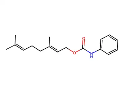 [(2E)-3,7-dimethylocta-2,6-dienyl] N-phenylcarbamate structure