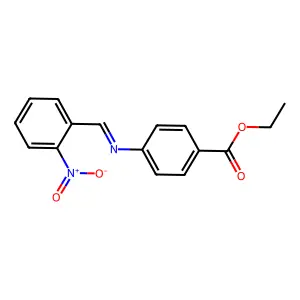 ethyl 4-{[(E)-(2-nitrophenyl)methylidene]amino}benzoate structure