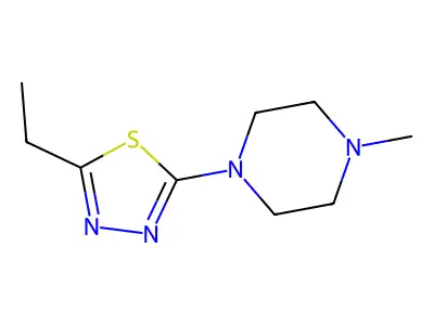 Piperazine, 1-(5-ethyl-1,3,4-thiadiazol-2-yl)-4-methyl- structure