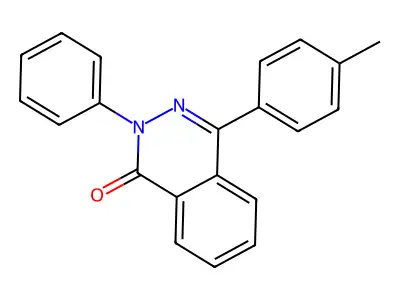 4-(4-methylphenyl)-2-phenylphthalazin-1-one structure