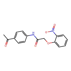 N-(4-acetylphenyl)-2-(2-nitrophenoxy)acetamide structure