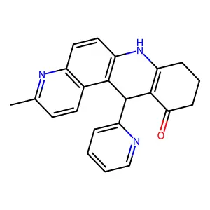 3-Methyl-12-pyridin-2-yl-8,9,10,12-tetrahydro-7H-benzo[b][4,7]phenanthrolin-11-one structure