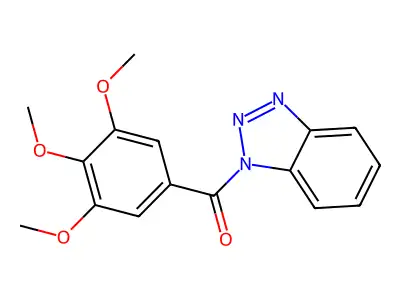 Benzotriazol-1-yl-(3,4,5-trimethoxyphenyl)methanone structure