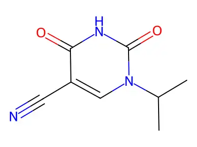 1-Isopropyl-2,4-dioxo-1,2,3,4-tetrahydropyrimidine-5-carbonitrile structure