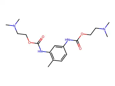 Toluene-2,4-diisocyanate adduct of dimethylethanolamine structure
