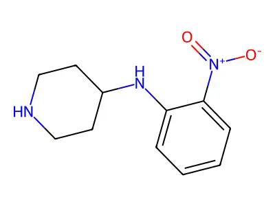 N-(2-Nitrophenyl)piperidin-4-amine structure