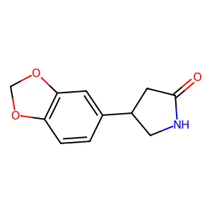 4-(1,3-Benzodioxol-5-yl)pyrrolidin-2-one structure