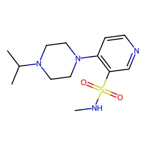 N-methyl-4-(4-propan-2-ylpiperazin-1-yl)pyridine-3-sulfonamide structure