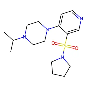 1-(Propan-2-yl)-4-[3-(pyrrolidine-1-sulfonyl)pyridin-4-yl]piperazine structure