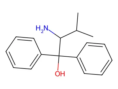 (S)-(-)-2-Amino-3-methyl-1,1-diphenyl-1-butanol structure
