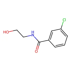 3-chloro-N-(2-hydroxyethyl)benzamide structure