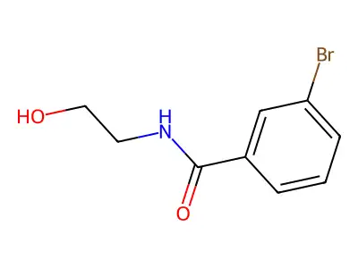 3-bromo-N-(2-hydroxyethyl)benzamide structure