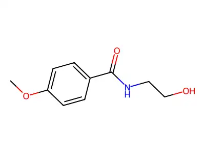 N-(2-hydroxyethyl)-4-methoxybenzamide structure