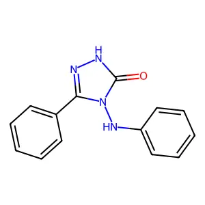 4-Anilino-5-phenyl-2,4-dihydro-3H-1,2,4-triazol-3-one structure