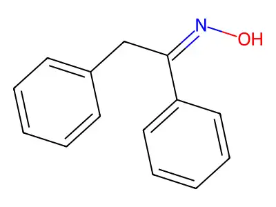 1,2-Diphenyl-1-ethanone oxime structure