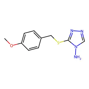 3-[(4-Methoxyphenyl)methylsulfanyl]-1,2,4-triazol-4-amine structure