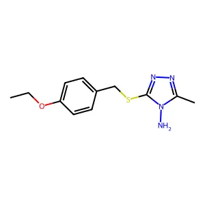 3-[(4-Ethoxyphenyl)methylsulfanyl]-5-methyl-1,2,4-triazol-4-amine structure