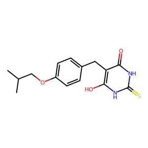 5-(4-Isobutoxy-benzyl)-2-mercapto-pyrimidine-4,6-diol structure