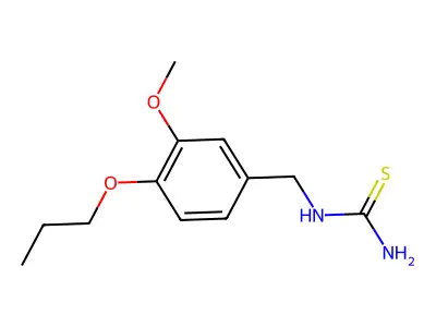 Thiourea, ((3-methoxy-4-propoxyphenyl)methyl)- structure