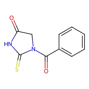 1-Benzoyl-2-thiohydantoin structure