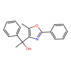 1-(5-Methyl-2-phenyl-1,3-oxazol-4-yl)-1-phenylethanol structure
