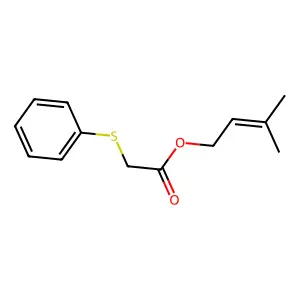 3-Methyl-2-buten-1-yl 2-(phenylthio)acetate structure