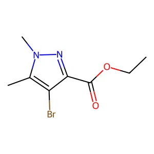 ethyl 4-bromo-1,5-dimethyl-1H-pyrazole-3-carboxylate structure