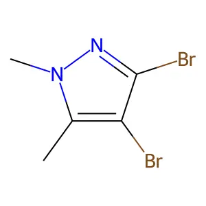 3,4-Dibromo-1,5-dimethylpyrazole structure