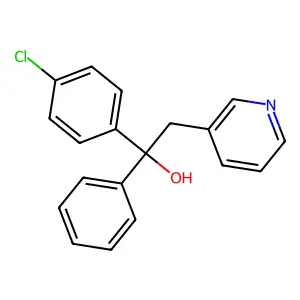 1-(4-Chlorophenyl)-1-phenyl-2-pyridin-3-ylethanol structure