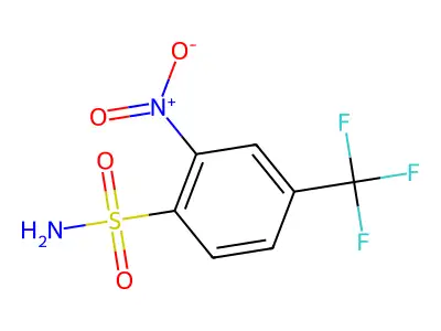 2-Nitro-4-(trifluoromethyl)benzenesulfonamide structure