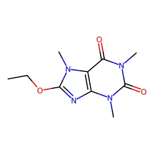 8-Ethoxy-3,7-dihydro-1,3,7-trimethyl-1H-purine-2,6-dione structure