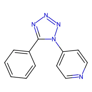 4-(5-phenyl-1H-tetraazol-1-yl)pyridine structure