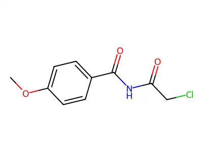 N-(2-chloroacetyl)-4-methoxybenzamide structure